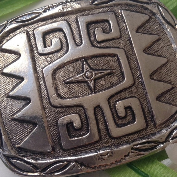 Vintage Aztec - Southwestern - Native American Belt Buckle - Picture 4 of 6